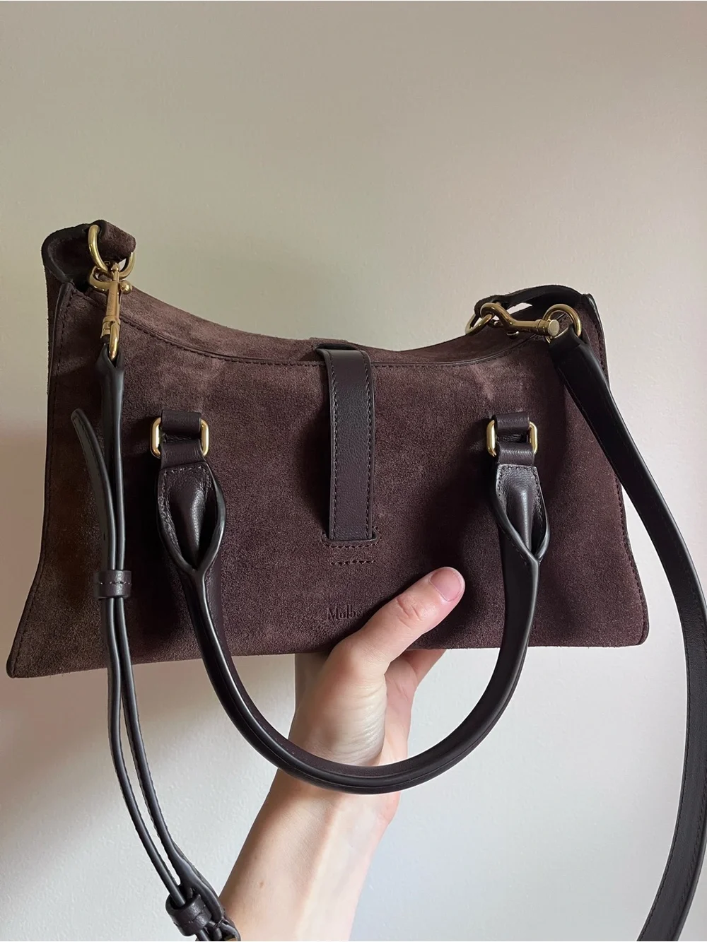 Mulberry Small Roxanne Chocolate Suede - Picture 2 of 8